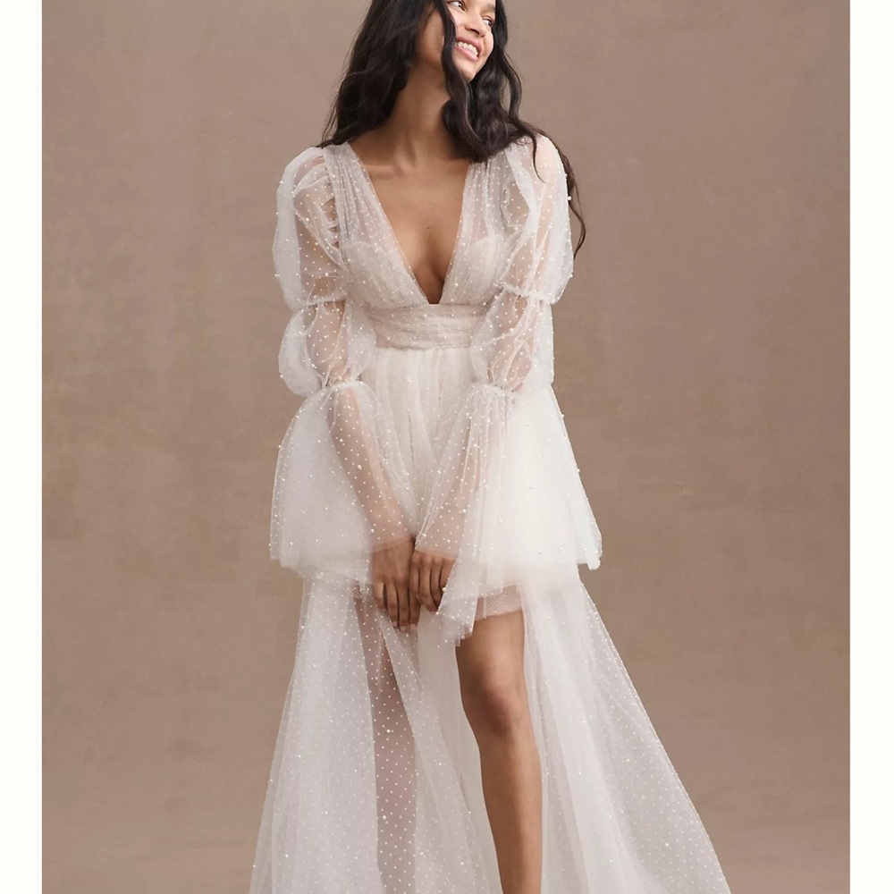 Chic White High Low Dress
